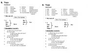 English Worksheet: part of house