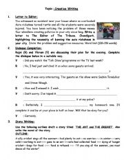 English Worksheet: Writing Skills