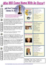 English Worksheet: Oscar Awards