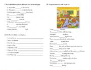 English Worksheet: the verb to be