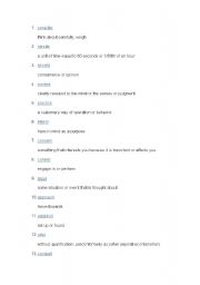 English Worksheet: consider