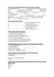 English worksheet: TEST