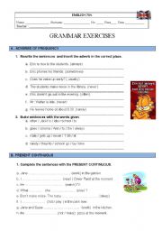 grammar  worksheet