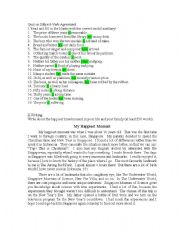 English Worksheet: Quiz (with answers)
