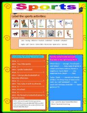 sport - ESL worksheet by sarrah mohammed