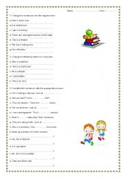 English Worksheet: Grammar for Kids