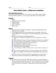 English worksheet: Habitats