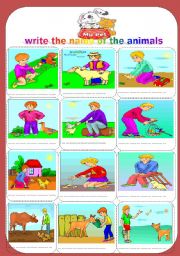 English Worksheet: my pets