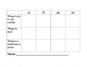 English Worksheet: Blend WS