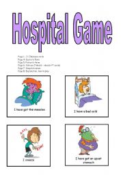 English Worksheet: Hospital game: Should, shouldnt
