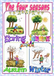 English Worksheet: Seasons