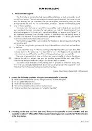 English Worksheet: How do I learn