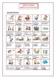 Present tenses (Simple&Continuous)