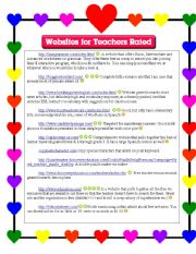 English Worksheet: ESL and Other Websites for Teachers; Described