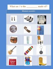 English worksheet: Mexican handcrafts