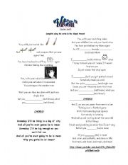 English worksheet: Mean part 1