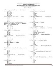 English Worksheet: Test on Prepositions - Intermediate