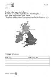 English worksheet: LONDON