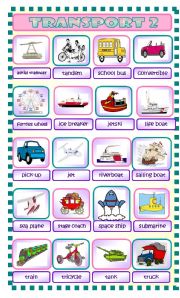 English Worksheet: Transport Part 2