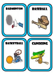 English Worksheet: Sports & Equipment