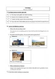 English Worksheet: Discover Ireland (Teachers keys and text transcription)