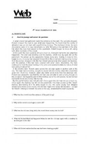 English Worksheet: upper intermediate