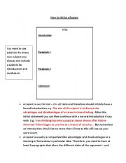 English Worksheet: Report Writing