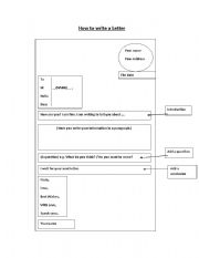 English Worksheet: Letter Writing - Informal