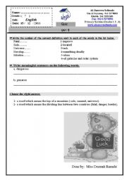 English worksheet: tense