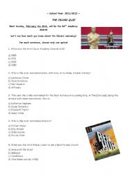 English Worksheet: Oscars