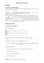 English worksheet: where are you now, my son ?