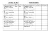 English Worksheet: Questions with ever