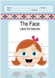 English Worksheet: The face & body parts