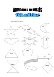 English Worksheet: colours