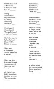 English Worksheet: The -ack Sound Riddle