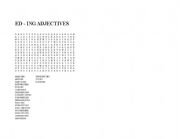 English Worksheet: ED/ING ADJECTIVES
