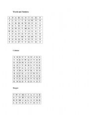 English Worksheet: Crosswords Vocabulary