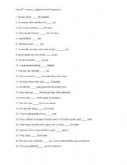 English Worksheet: Preposition