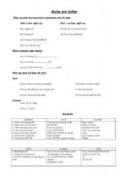 English worksheet: Buying and selling