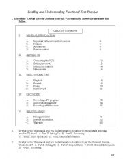 English worksheet: Procedural reading comprehension