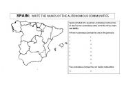 English worksheet: Spain: Regions