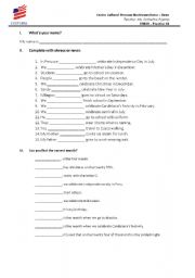 English Worksheet: BACKPACK 2 UNIT 8.9