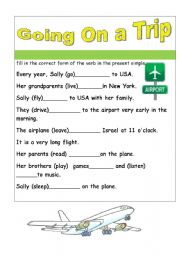 English Worksheet: present simple