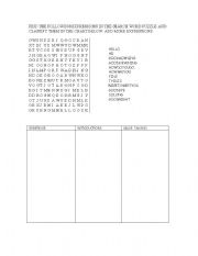 English worksheet: greetings searchword