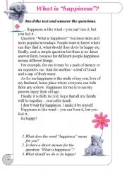 English Worksheet: What is 