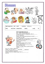 English Worksheet: diseases