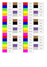 English Worksheet: COLOURS FLASHCARDS