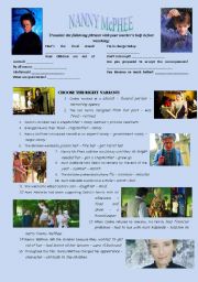 English Worksheet: NANNY McPHEE movie worksheet