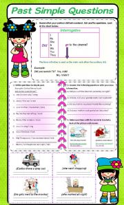 English Worksheet: Questions with did