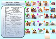 English Worksheet: PRESENT PERFECT